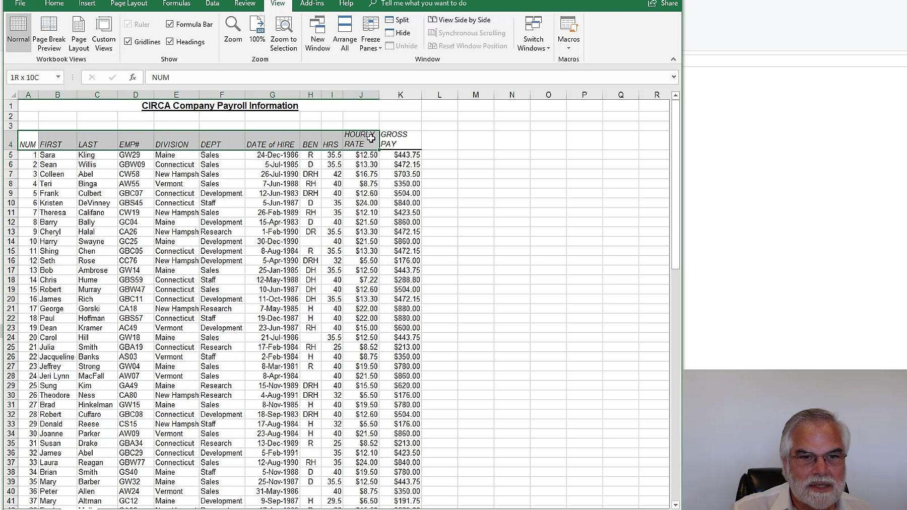 Excel Training on AskMrCarl